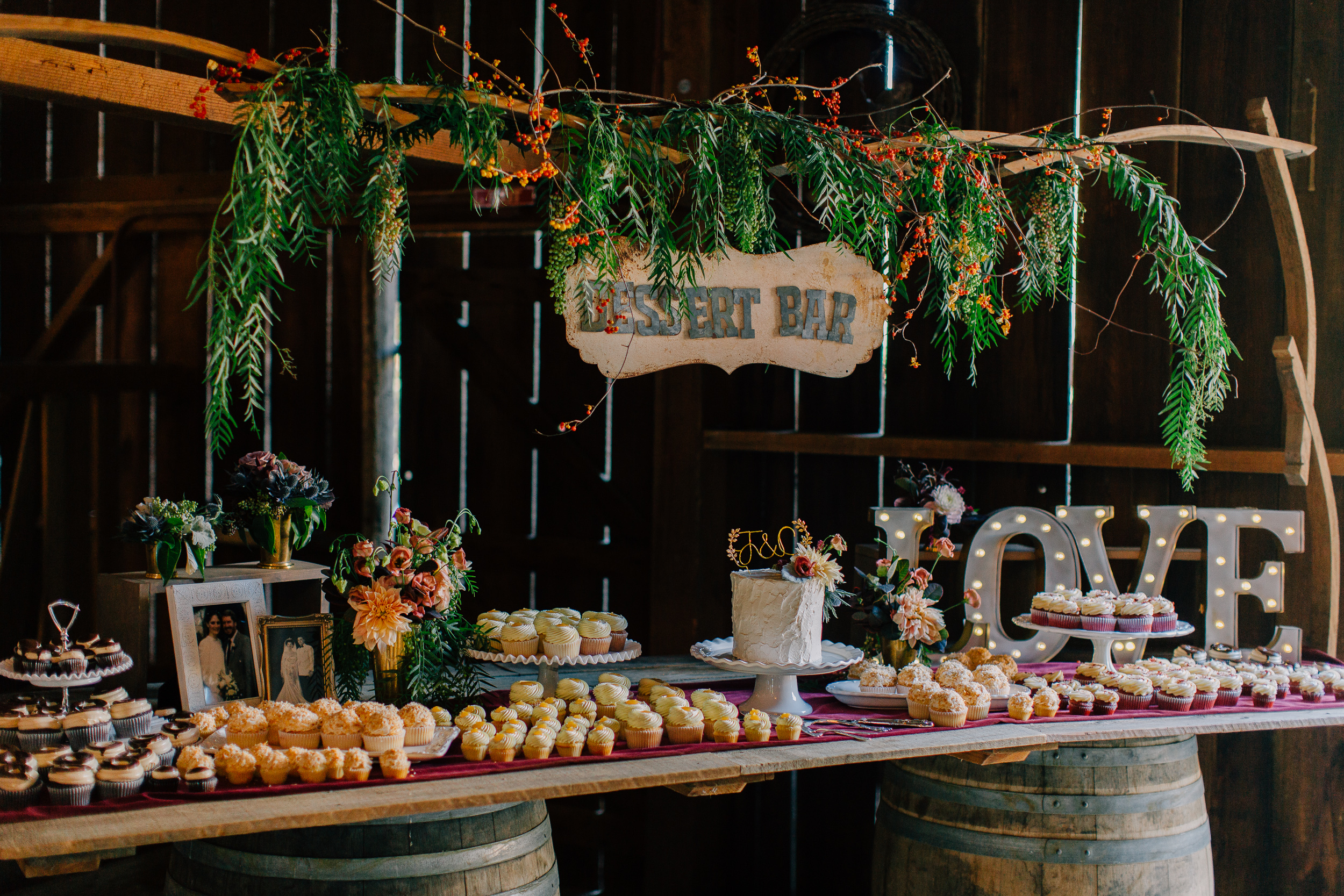 dessert table