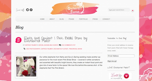 new website for wedding floral designer nashville enchanted florist flower pictures
