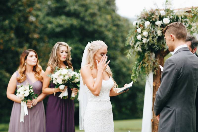 debi   joey"s sweet, rainy day wedding at the milky way farm by