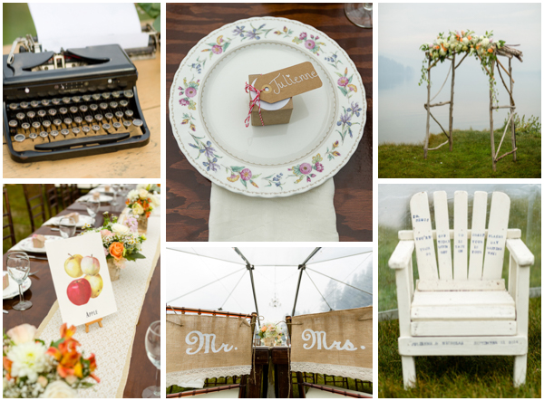 vintage wedding decor