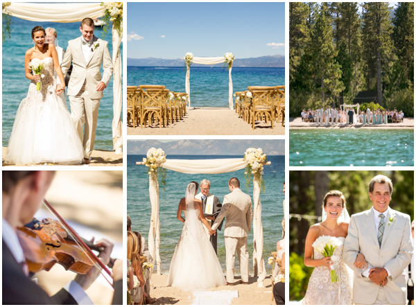 lakefront wedding ceremony