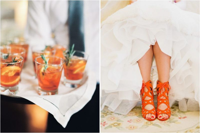 orange wedding inspiraiton