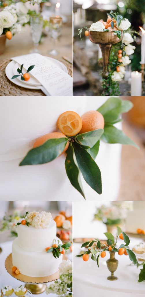 orange wedding colors
