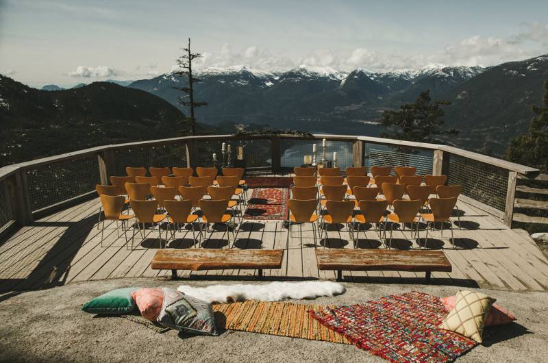 Intimate Wedding Ceremony in Mountains