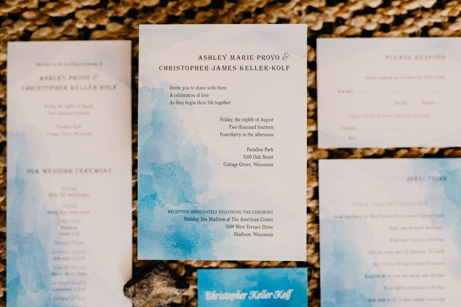 light blue watercolor wedding invitation invites invitation suite table number