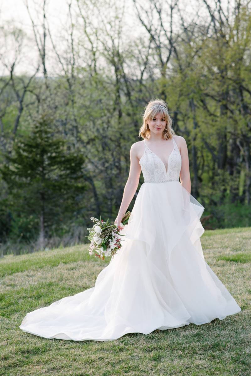 blushing willow bridal