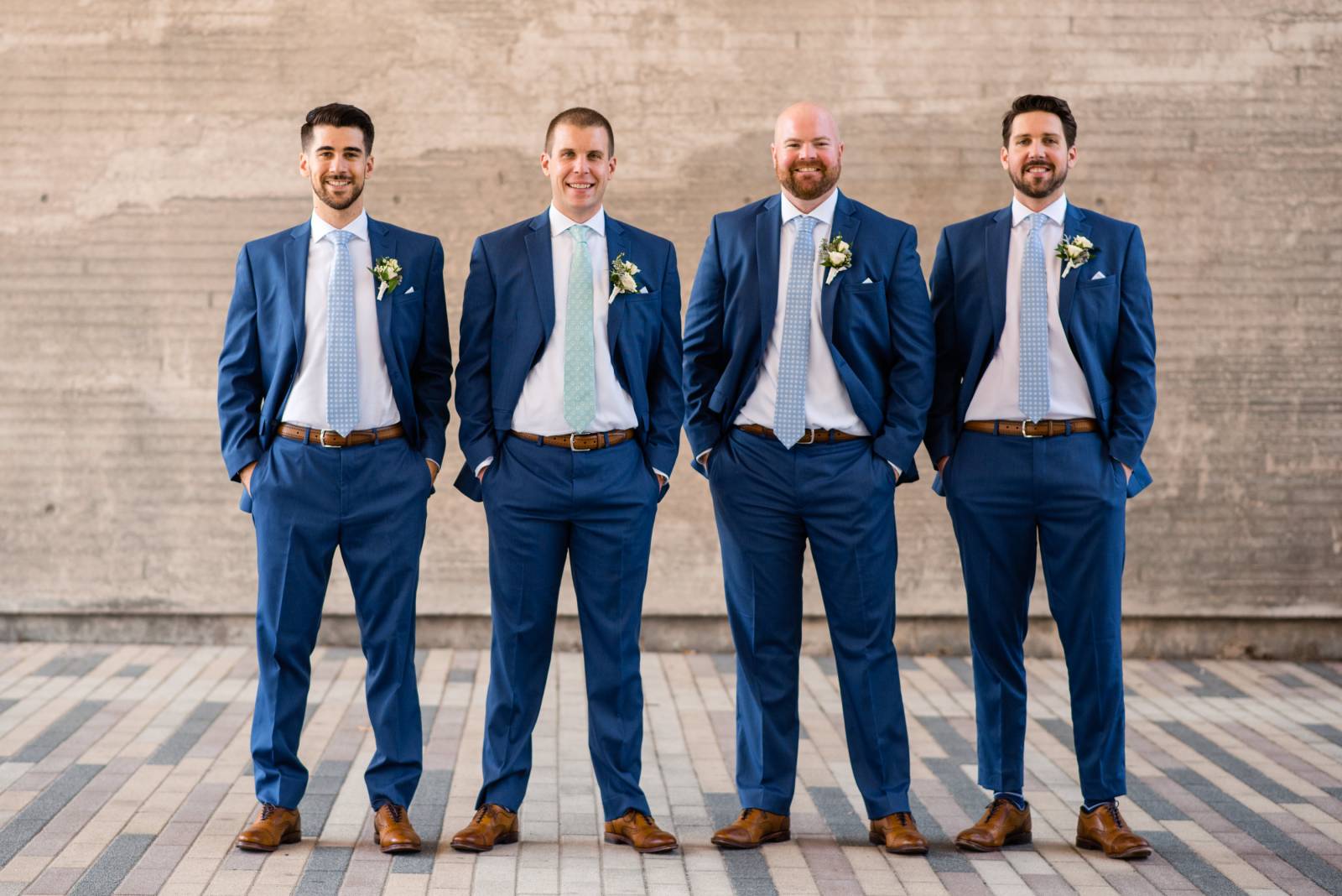 navy blue tux suit groomsmen