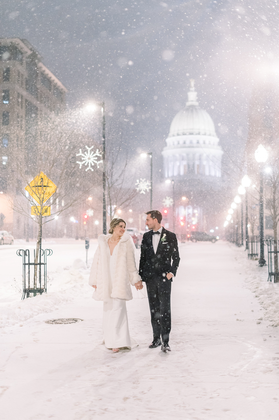 Stunning Winter Wedding Photo