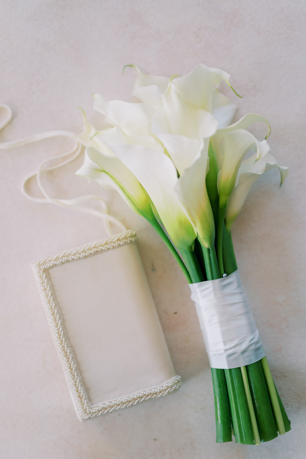 Simple Modern Calla Lily Wedding Bouquet