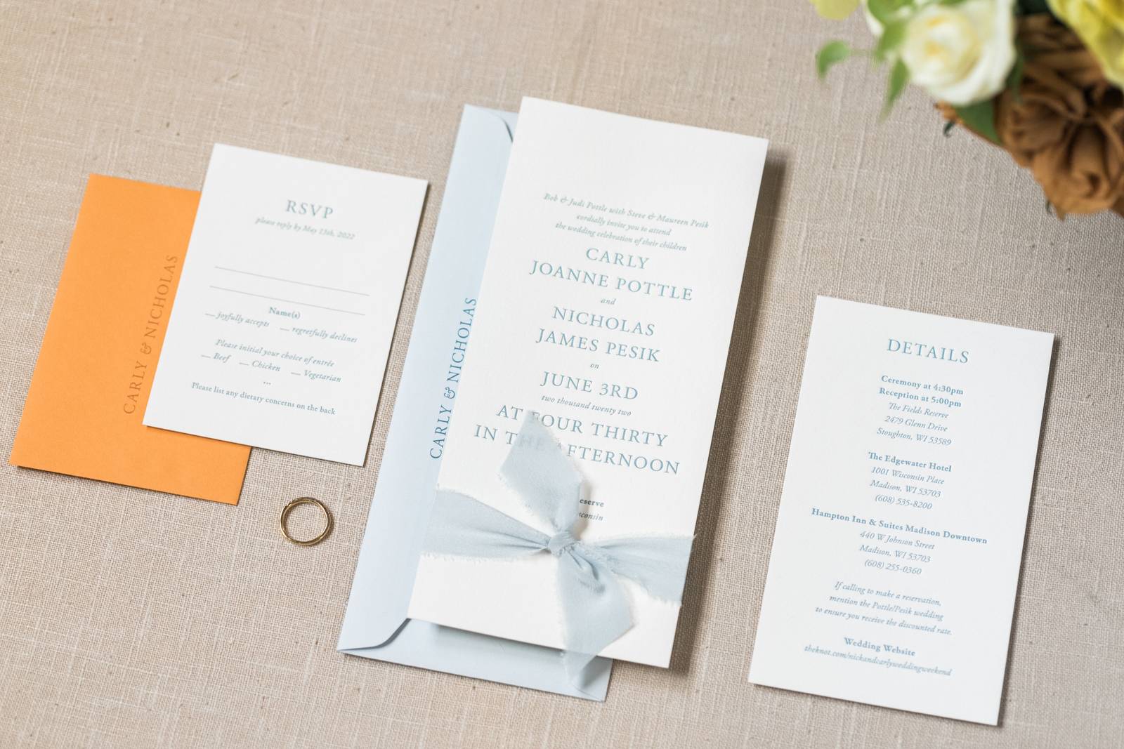 Simple Elegant Wedding Invitation