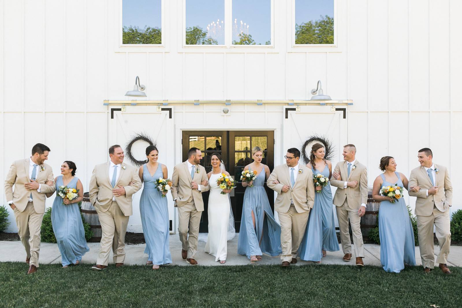 Dusty Blue Wedding Party