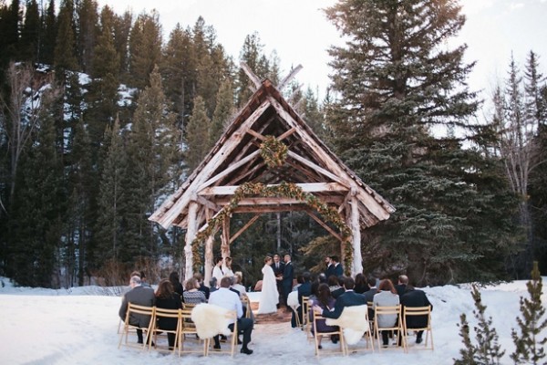 Winter Wedding At Dunton Hot Springs Telluride Real Weddings Dunton Hot Springs Wedding 1284