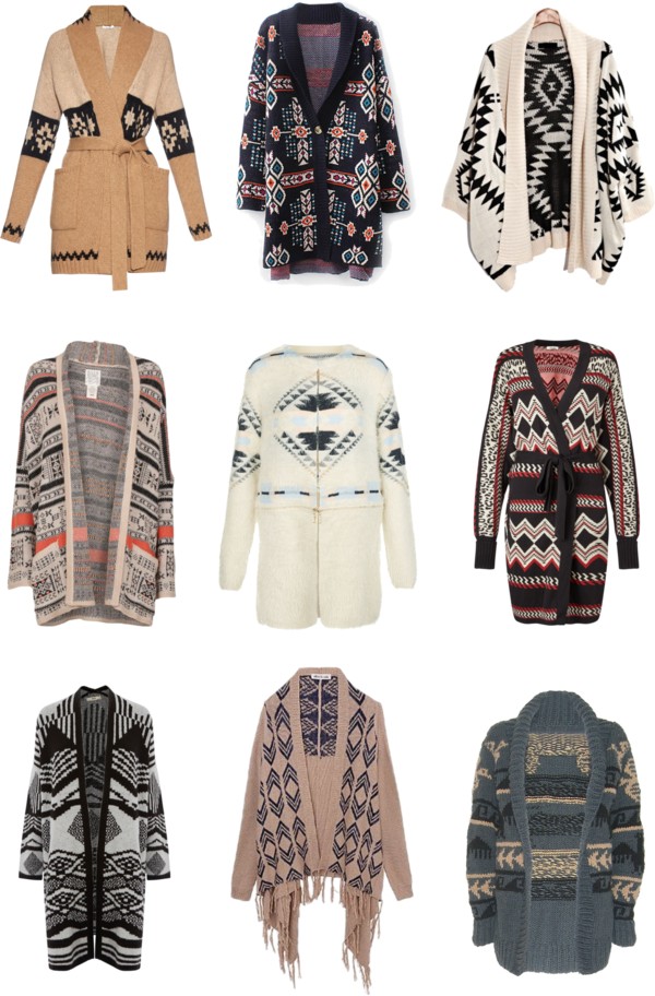 Aztec Cardigan Sweater Coats