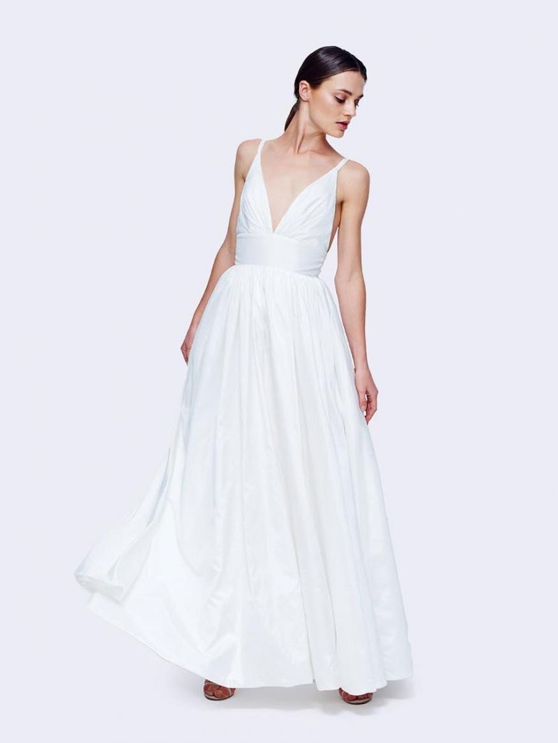 fame and partners white dress