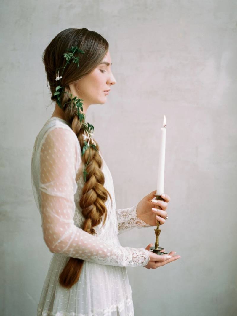 Bride with candlestick