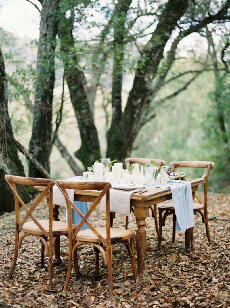 Table setting in nature