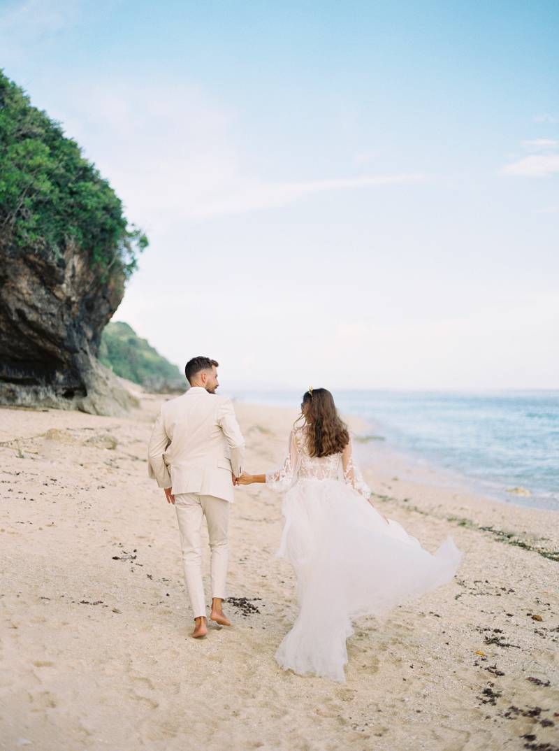 Colourful, Modern & Elegant Bali Beach Wedding Inspiration 