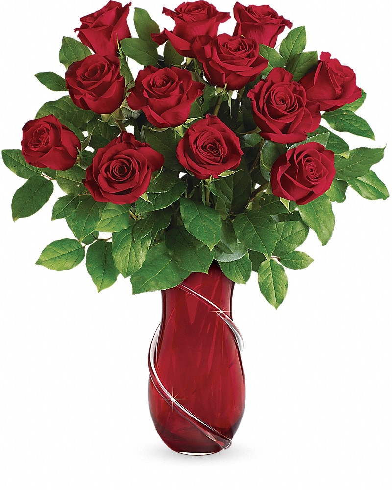 Wrapped In Roses Bouquet - Love & Romance Flowers by In Full Bloom Winnipeg