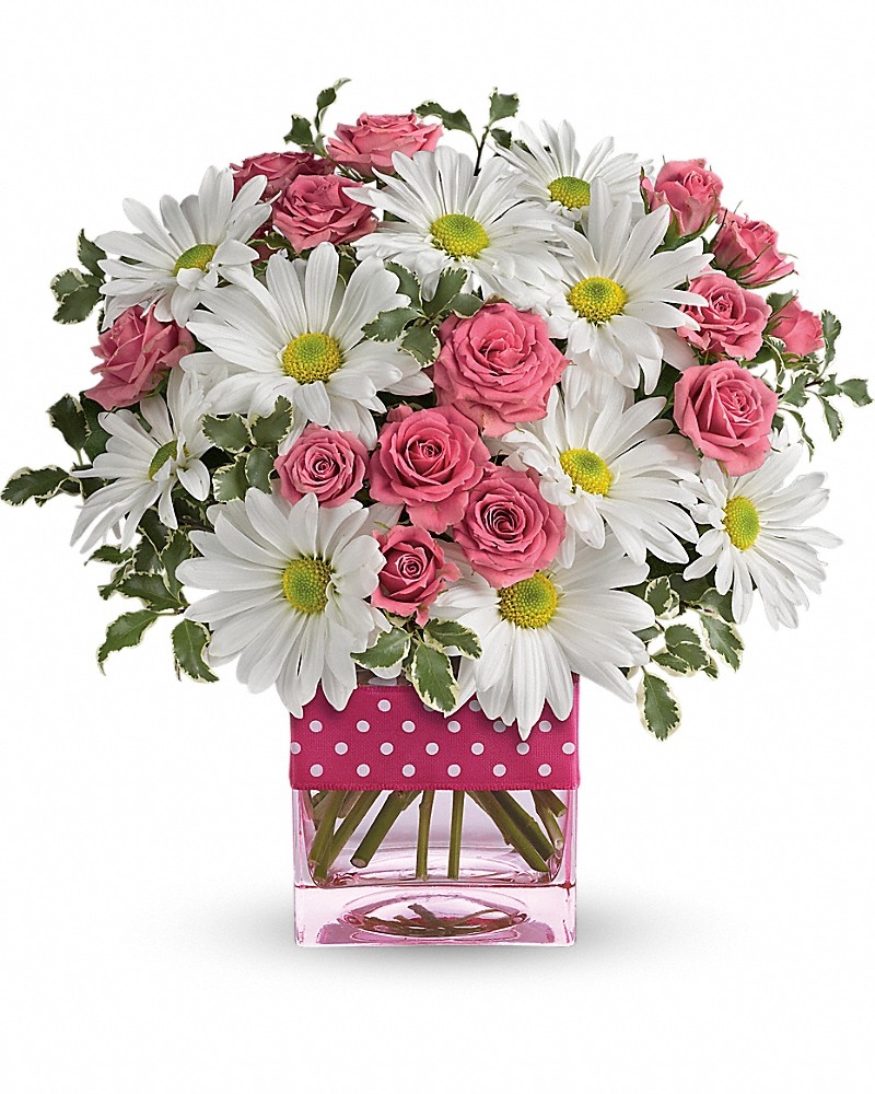Polka Dots And Posies Bouquet  - Congratulations Flowers by In Full Bloom Winnipeg