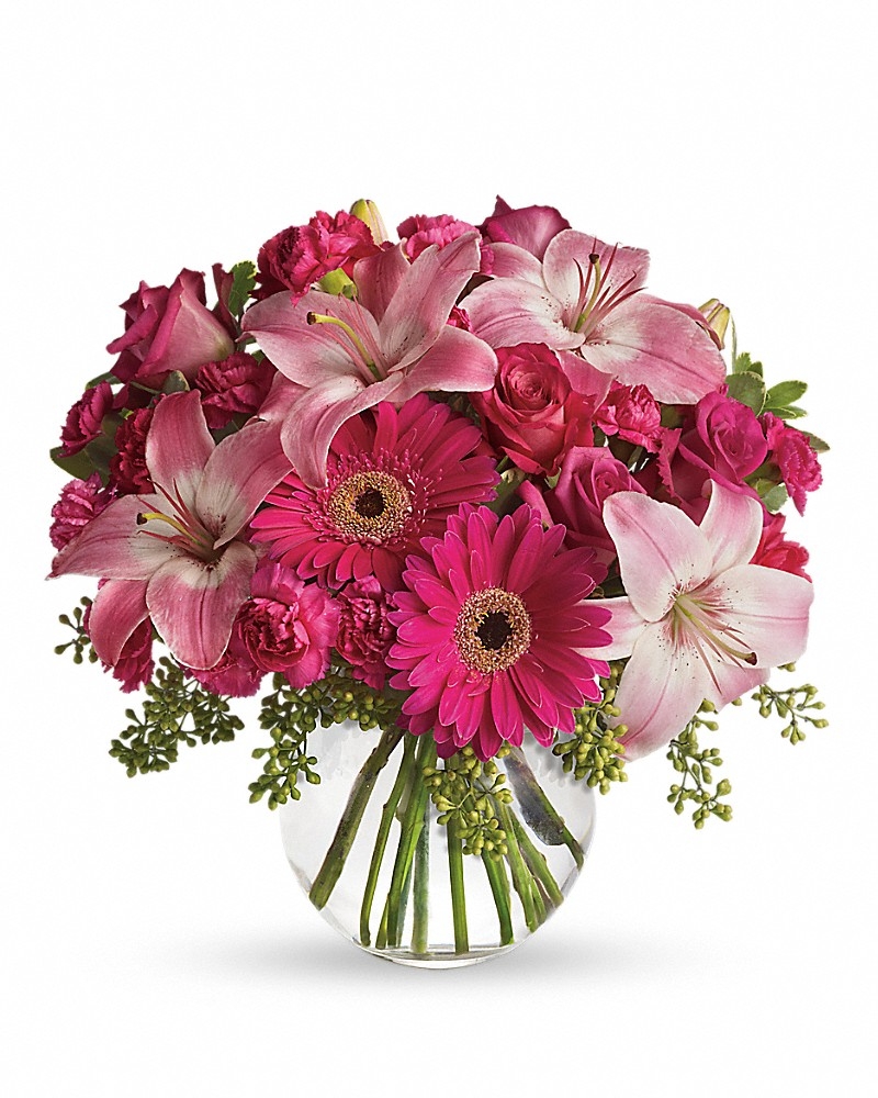 A Little Pink Me Up Bouquet - Birthday Flowers by In Full Bloom Winnipeg