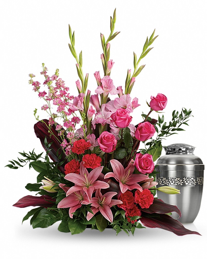 Adoring Heart Bouquet - Photo &Urn Tributes Flowers by In Full Bloom Winnipeg