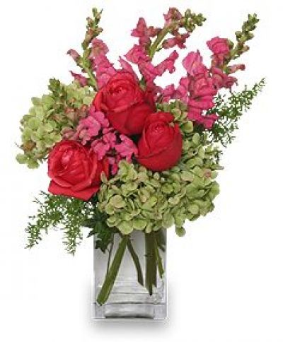 Tutti Fruitti Flower Vase - Love & Romance Flowers by In Full Bloom Winnipeg