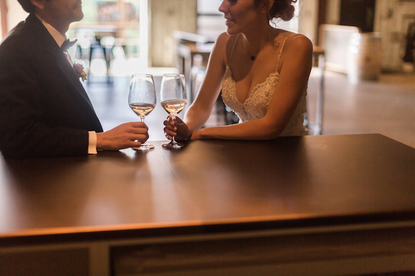 Modern + Industrial Winery Wedding Inspiration