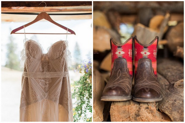 Rustic Boho Cow Camp Wedding