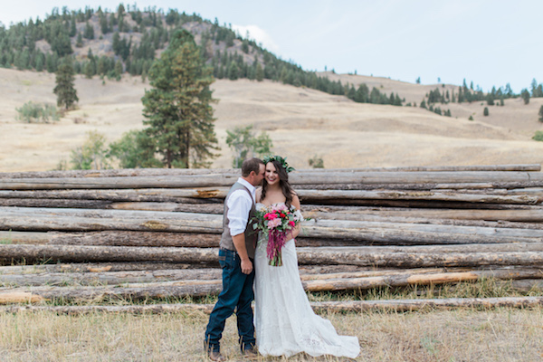 Rustic Boho Cow Camp Wedding