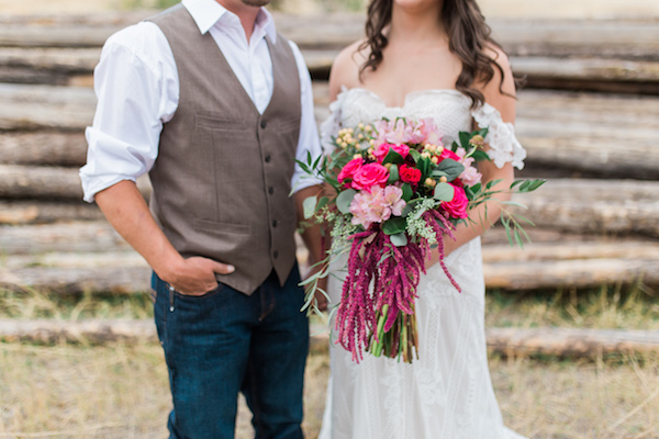 Rustic Boho Cow Camp Wedding