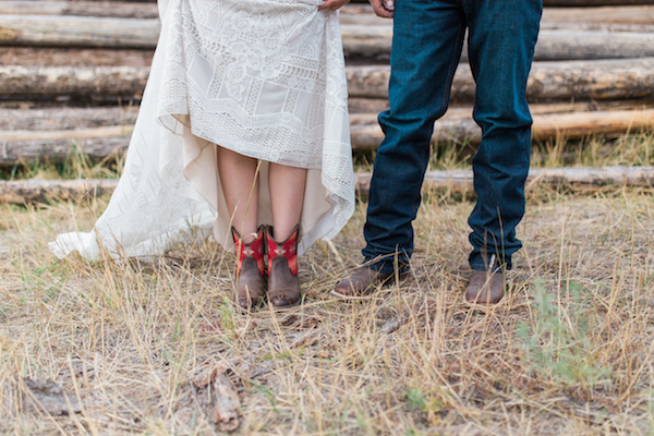 Rustic Boho Cow Camp Wedding