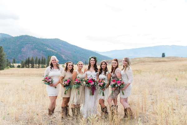 Rustic Boho Cow Camp Wedding