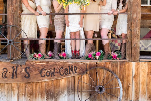 Rustic Boho Cow Camp Wedding