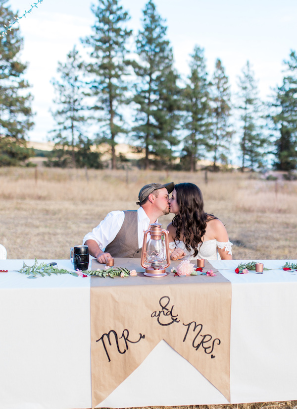 Rustic Boho Cow Camp Wedding
