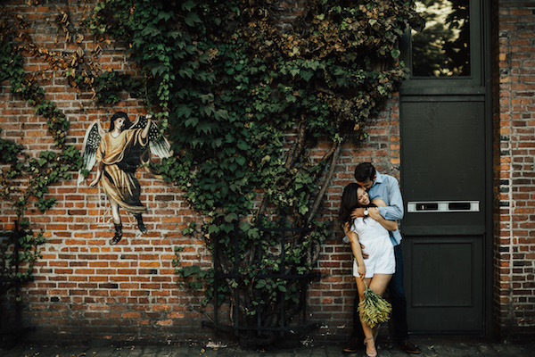 Classic Downtown Seattle Sunset Engagement
