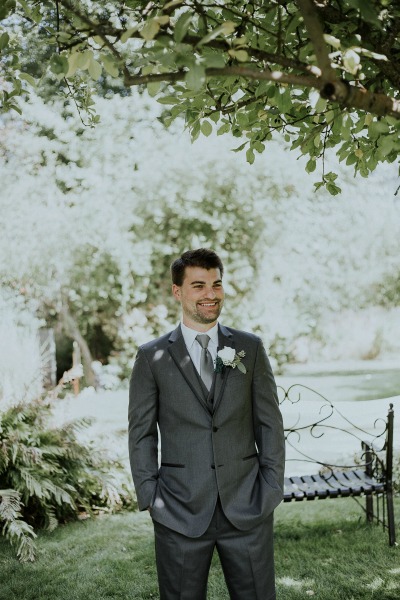 Wildly Gorgeous Gray And White Wedding