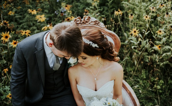 Wildly Gorgeous Gray And White Wedding