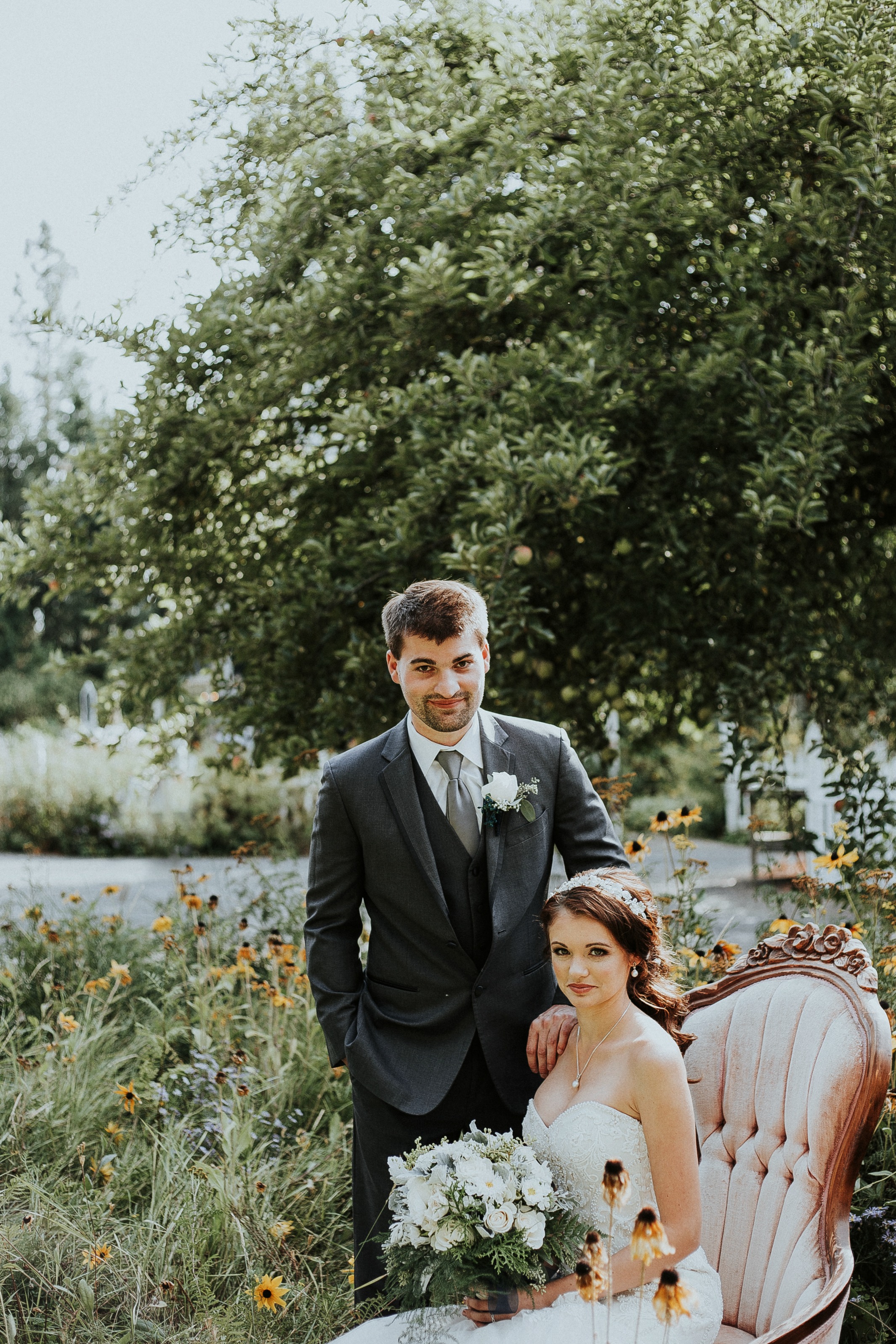 Wildly Gorgeous Gray And White Wedding