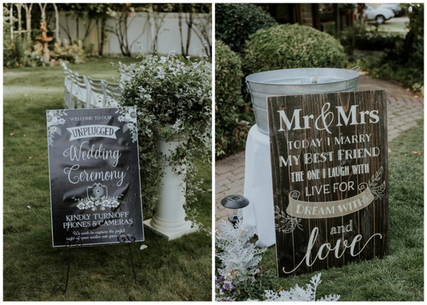 Wildly Gorgeous Gray And White Wedding