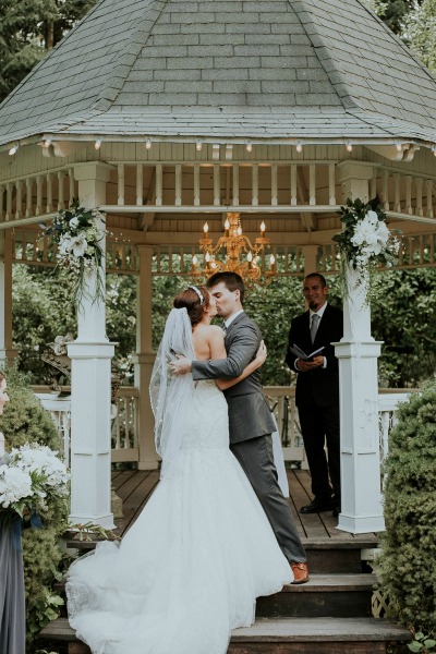 Wildly Gorgeous Gray And White Wedding