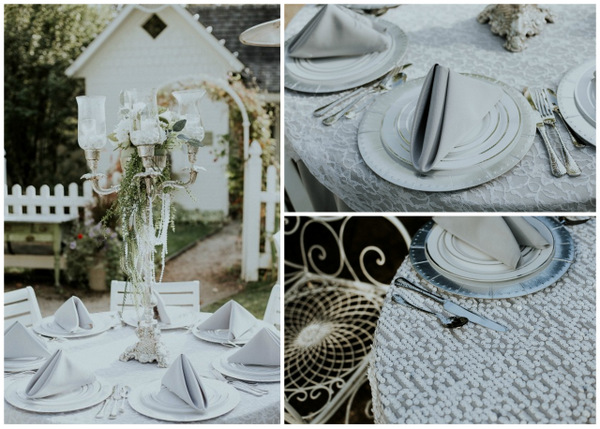 Wildly Gorgeous Gray And White Wedding