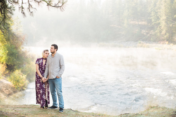 Riverside Picnic Engagement In Spokane