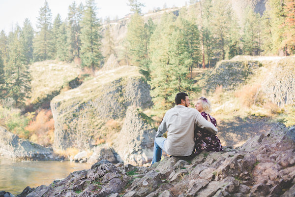 Riverside Picnic Engagement In Spokane