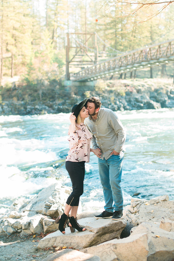 Riverside Picnic Engagement In Spokane
