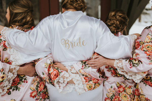 Sparkly + Romantic Winter Wedding In The Woods