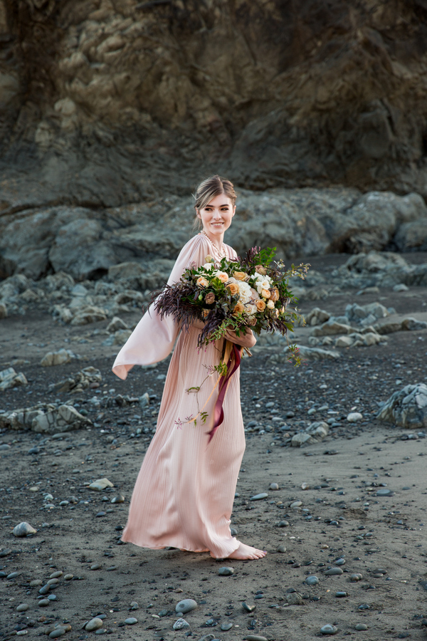 Blush Bridesmaid Inspiration Shoot in Port Angeles, Washington on Apple Brides
