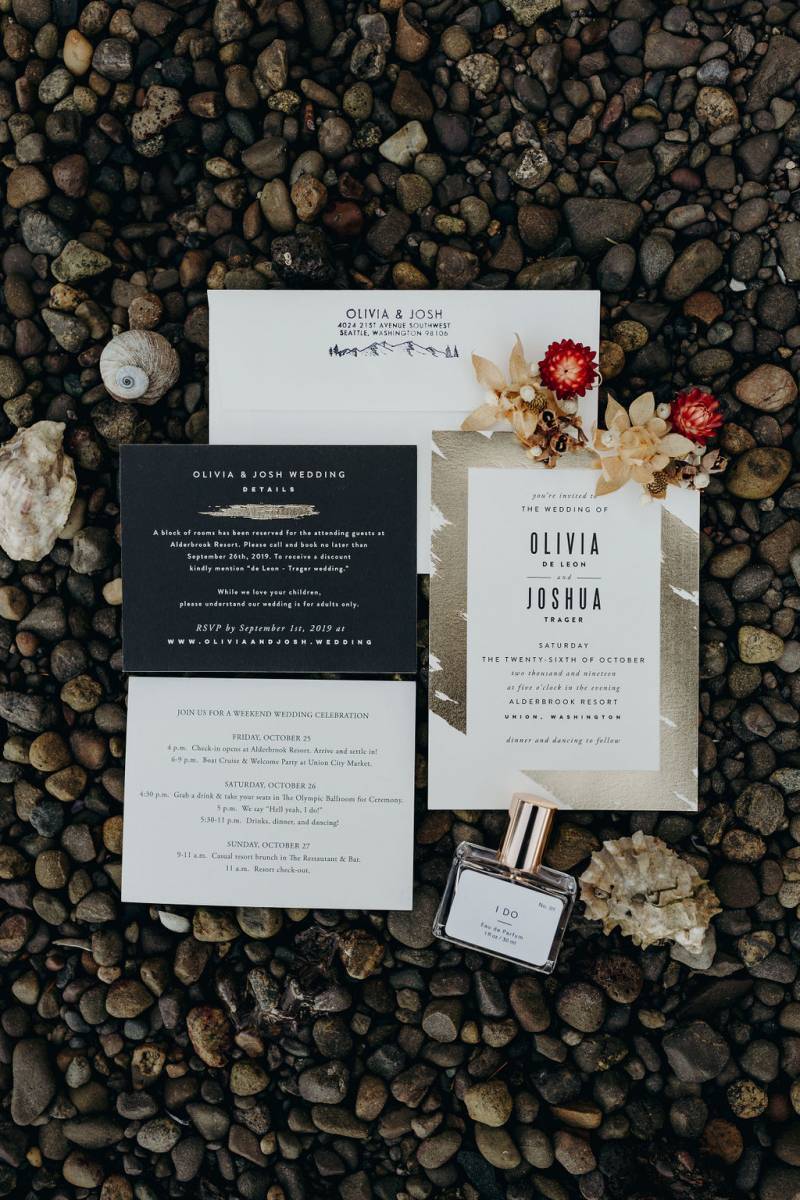 Dramatic Boho Wedding in Hood Canal on Apple Brides