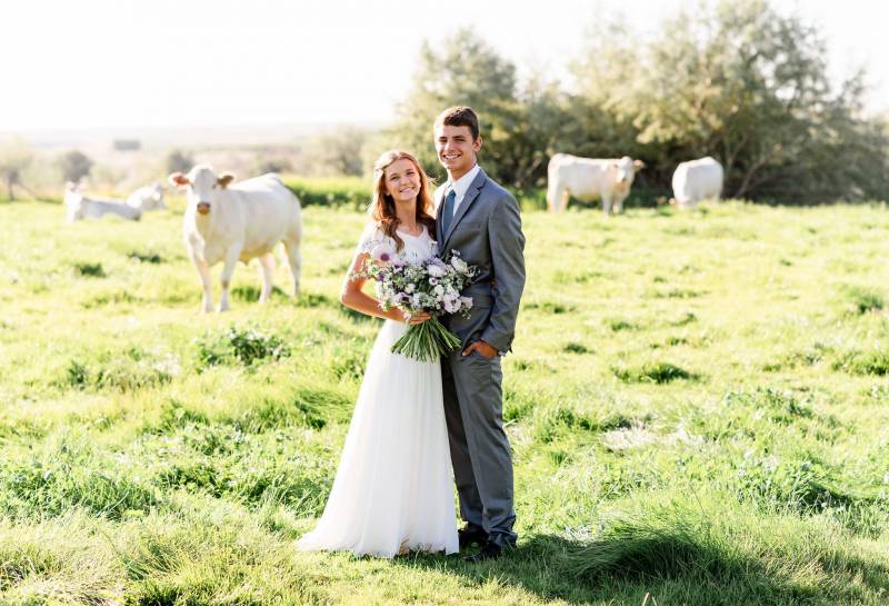 Dreamy Bridal Portraits In The Country on Apple Brides