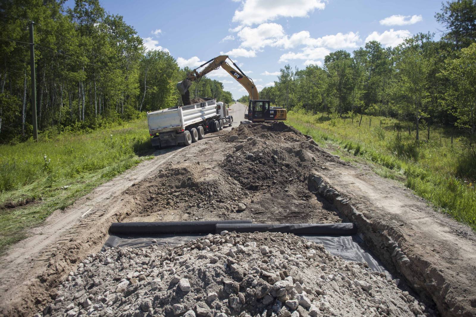 St. Joseph Rd. Repair R.M of La Broquerie