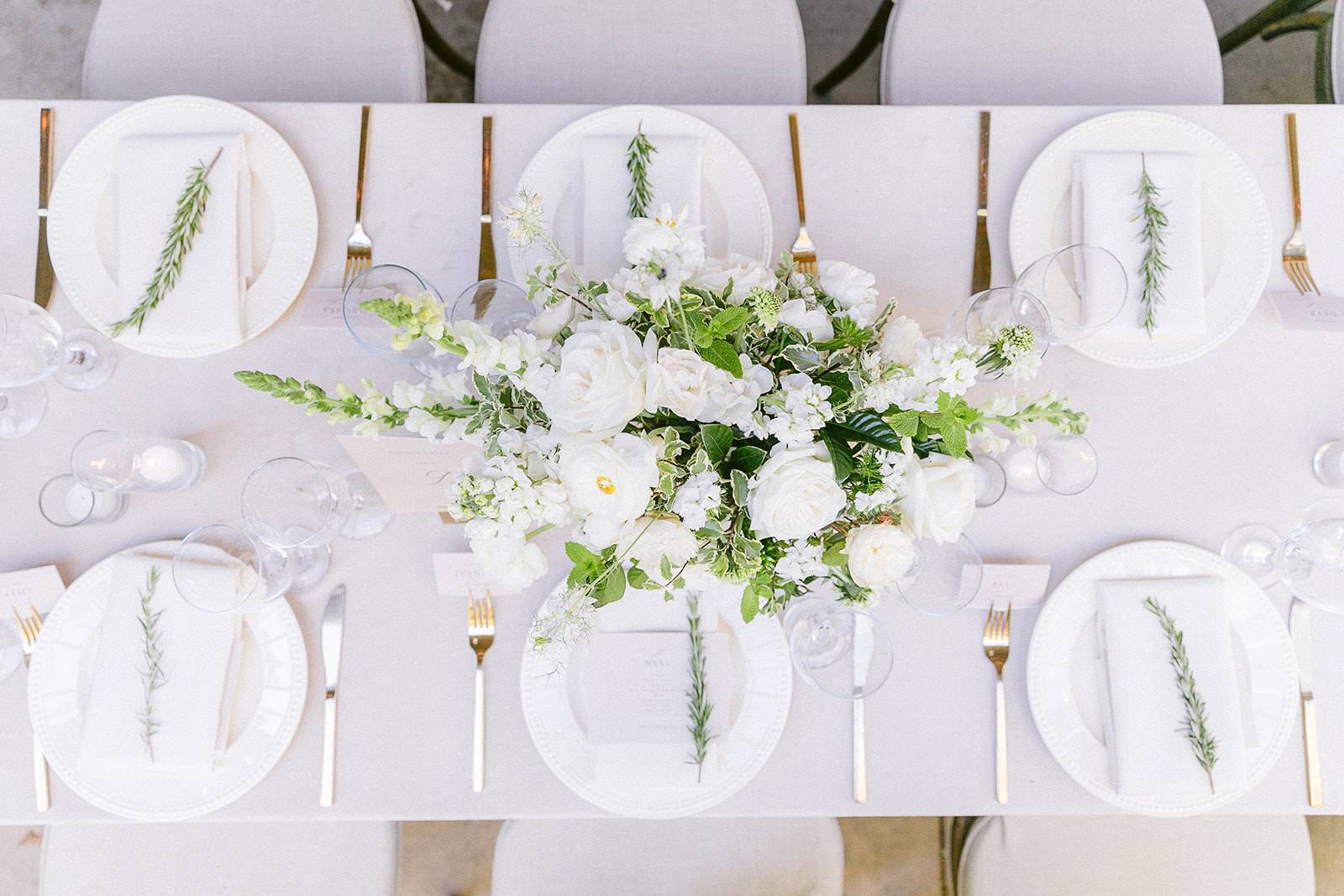 reception, dinner, florals, setting